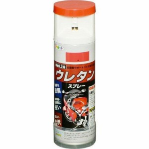 アサヒペン 2液ウレタンスプレー300ML赤【入数:6】