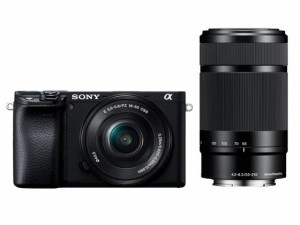 SONY ソニー デジタル一眼カメラ α6400 ダブルズームレンズキット ブラック(ILCE-6400Y/B)