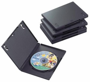 ELECOM エレコム エレコム DVDトールケース 標準サイズ 1枚収納 5個セット CCD-DVD02BK