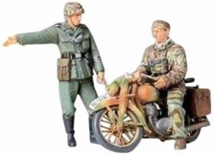 タミヤ MM 1/35 ドイツ軍用オートバイ 野戦伝令セット  (商品コード:35241)