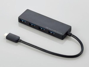 ELECOM エレコム USB3.1(Gen1)HUB/Type-C/Aメス4ポート/バスパワー/15cm/ブラック(U3HC-A429BBK)