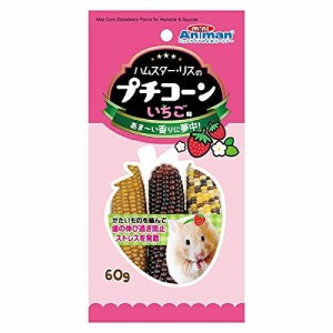 [ドギーマンハヤシ]ハムスター・リスのプチコーン いちご味 60g (-)