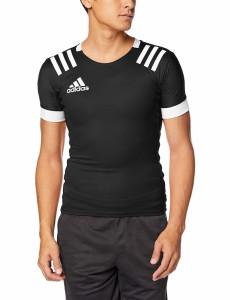 ADIDAS アディダス 01_ラグビー3STシャツ (FXU53) [色 : BLK/WHT] [サイズ : J/S]