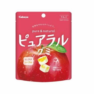 カバヤ食品 ピュアラルグミ りんご 58g【入数:8】