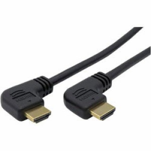 IODATA アイオーデータ GP-HD20LK-20 HIGH SPEED HDMI L字ケーブル(10Gbps) 2m ブラック(GP-HD20LK-20)