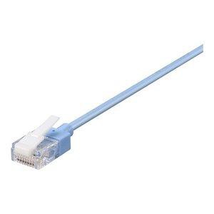 BUFFALO バッファロー ツメ折れないCat6A LANケーブルスリム小型コネクター 20m ブルー(BL6ATSM200BL)