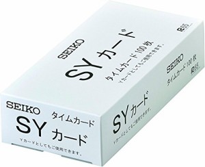 セイコープレシジョン セイコー用タイムカード(全締日対応、両面6欄) 100枚入(CA-SY)