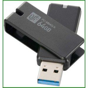 OHM オーム電機 USB3.0 フラッシュメモリー 64GB PC-M64G-K
