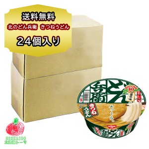 カップ麺 うどん 日清 北の どん兵衛 きつね うどん 2箱 (1箱12食入り) 計24食入り 北海道限定 ご当地 カップ麺 箱買い カップめん