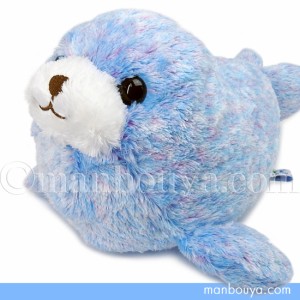 アザラシ ぬいぐるみ グッズ 水族館 お土産 キュート販売 CUTE アストラアザラシ ブルー M 36cm まんぼう屋ドットコム