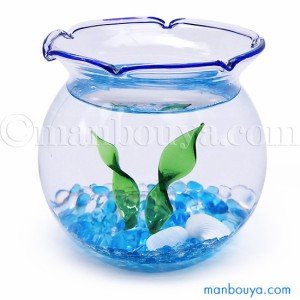ミニ 金魚鉢 ガラス ディスプレイセット 浮き玉セット ベーシック まんぼう屋ドットコム