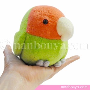 インコ グッズ ぬいぐるみ 雑貨 A-SHOW 栄商 ムニュマムM コザクラインコ 12cm まんぼう屋ドットコム