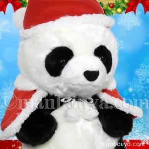 パンダ ぬいぐるみ クリスマス 動物園 CUTE キュート販売 お座りパンダM 33cm サンタ衣装 まんぼう屋ドットコム 
