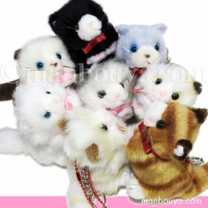猫 ぬいぐるみ ネコ たけのこ TAKENOKO バンビーノキャット キーチェーン 8種セット まんぼう屋ドットコム