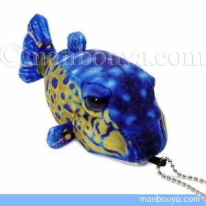 魚 ふぐ ぬいぐるみ さかなクン TST太洋産業貿易 おさかなぬいぐるみ ハコフグ マスコット オス 13cm まんぼう屋ドットコム