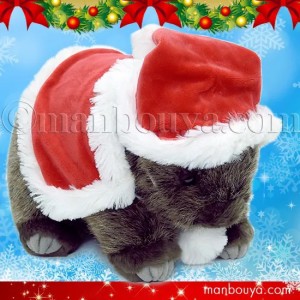 クリスマスプレゼント ぬいぐるみ 動物 ウォンバット グッズ TST 101 太洋産業貿易 28cm クリスマス衣装 まんぼう屋ドットコム