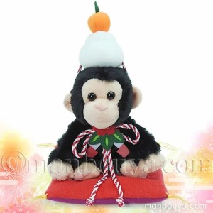 チンパンジー ぬいぐるみ 正月 飾り 置物 キュート販売 CUTE くたくたチンパンジー SS 15cm お正月セット ぬいぐるみで遊ぼう！ まんぼう
