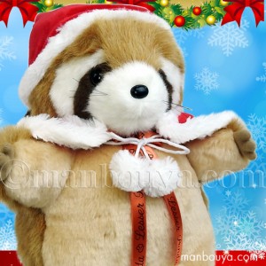 クリスマス レッサーパンダ ぬいぐるみ 動物園 たけのこ TAKENOKO JOYFUL MATES ジョイフルメイト M 33cm サンタ衣装 まんぼう屋ドットコ