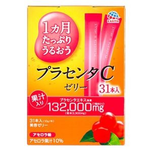 アース製薬　1週間たっぷりうるおう　プラセンタCゼリーアセロラ味(10g×31本)　