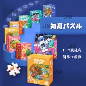 4in1  ジグソーパズル 知育パズル 知育玩具　7level 記憶力　果物　キャラクター 1-7歳適応知育　パズル アニマル　パターン 萌えグッズ 