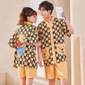 ディズニー　クマのプーさん　半袖パジャマ　（A28280279） Disney半袖パジャマ ストレッチ天竺 くまのプーさん M-L