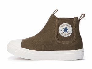 コンバース CONVERSE スニーカー キッズ 子供靴 軽量 ハイカット チャイルド オールスター ライト サイドゴア HI ブラウン 茶 プレゼント