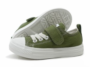 コンバース CONVERSE キッズ スニーカー 子供靴 ローカット チャイルド オールスター ライト V-1 OX セージグリーン CHILD ALL STAR LIGH