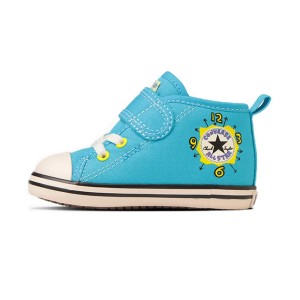 コンバース CONVERSE たまごっち ベビー キッズ スニーカー 子供靴 ベビー オールスター N タマゴッチ V-1 ブルー BABY ALL STAR N TAMAG