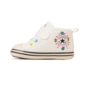 コンバース CONVERSE たまごっち ベビー キッズ スニーカー 子供靴 ベビー オールスター N タマゴッチ V-1 ホワイト BABY ALL STAR N TAM