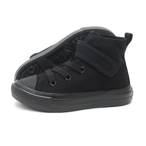 コンバース CONVERSE キッズ スニーカー 子供靴 ハイカット チャイルド オールスター ライト V-1 ハイ ブラックモノクローム CHILD ALL S