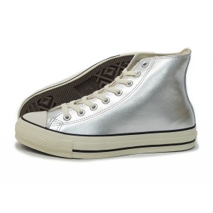 コンバース CONVERSE スニーカー ハイカット メンズ レディース  レザー オールスター (R) HI シルバー LEATHER ALL STAR