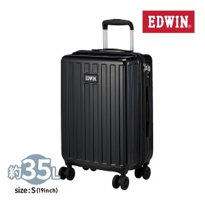 エドウイン EDWIN キャリーケース スーツケース 35L 機内持ち込み 旅行 出張 一泊二日 0411484 ブラック ネイビー オフホワイト サックス