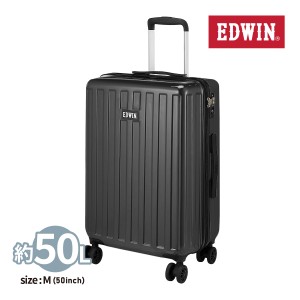 エドウイン EDWIN キャリーケース スーツケース 50L 三泊四日 旅行 出張 0411485 ブラック ネイビー オフホワイト サックス 22269237