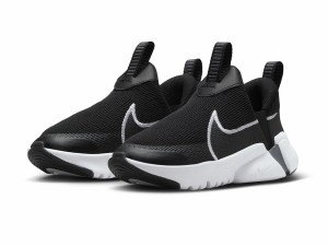 ナイキ NIKE キッズ スニーカー 子供靴 フレックス プラス 2 PS DV9000-003 ブラック/ホワイト スリッポン 運動靴