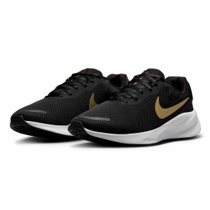 NIKE ナイキ レディース スニーカー レボリューション 7 ワイド FZ6829-002 ブラック/ホワイト/メタリックゴールド REVOLUTION 7 