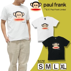 PAUL FRANK ポールフランク Tシャツ 21763031 メンズ レディース ジュリアス フェイス  半袖 ブラック ホワイト  S M L XL