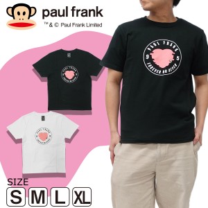 PAUL FRANK ポールフランク Tシャツ 21763032 メンズ レディース ハート 半袖 ブラック ホワイト  S M L XL