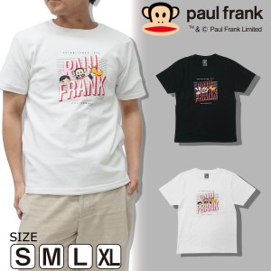 PAUL FRANK ポールフランク Tシャツ 21763033 メンズ レディース 集合 半袖 ブラック ホワイト  S M L XL