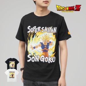 ドラゴンボール Z  22863219 Tシャツ 悟空 超元気玉 半袖 黒 白 ブラック ホワイト キャラクター ジャンプ S M L XL 3L 