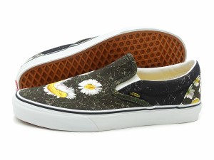 バンズ VANS スニーカー メンズ レディース クラシック スリッポン デイジー VVN0A33TB9FV Classic Slip-On MUTATED DAISY  BLK/FREESIA 