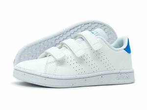 アディダス adidas キッズ ジュニア 子供靴 スニーカー アドバンコート CF C GW6492 ホワイト×ブルー ADVANCOURT CF C プレゼント 白 マ