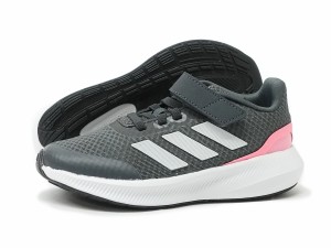 adidas アディダス スニーカー キッズ ジュニア 子供 コア ファイト グレー/ピンク CORE FAITO 2.0 EL K HP5873 小学生 運動靴 運動会