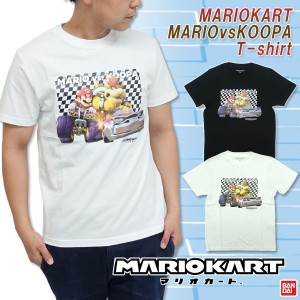 マリオカート 22843051 MARIOKART マリオVSクッパ Tシャツ コットン 半袖 メンズ グッズ