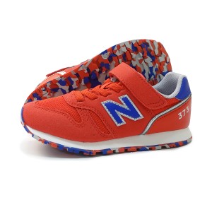 ニューバランス キッズ new balance スニーカー 373 子供靴 YV373 BA2 レッドマーブル 赤 通学 小学生 セール マジックテープ プレゼント