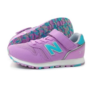 ニューバランス キッズ new balance スニーカー 373 子供靴 YV373 BB2 パープルマーブル  通学 小学生 セール マジックテープ プレゼント