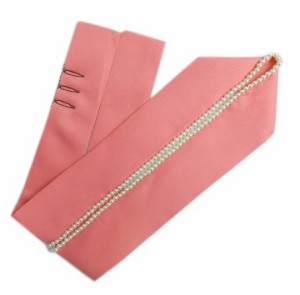 重ね衿 伊達襟 パール付き ピンク 振袖 成人式 卒業式 袴 着物 重ねえり きもの はかま