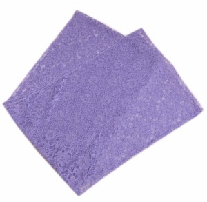 帯揚げ 帯上げ レース 花柄地模様 薄紫色 振袖 成人式 着物 小紋