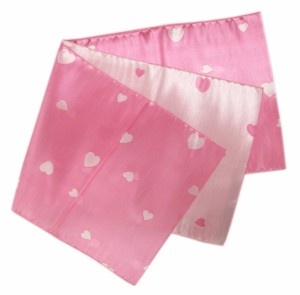 兵児帯 へこ帯 女性用 ピンク地ハート 日本製 浴衣 ゆかた レディース