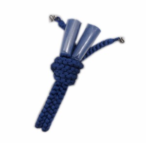 羽織紐 はおりひも メンズ 男物 男性 正絹 丸組み 青色 成人式 卒業式 和装 着物 小物 四つ巻