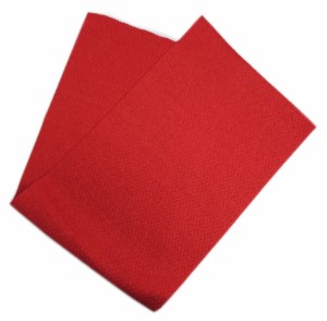 帯揚げ 帯上げ 銀通し ふくれ織 赤色 ポリエステル 日本製 振袖 成人式 着物 きもの 帯あげ 振袖用
